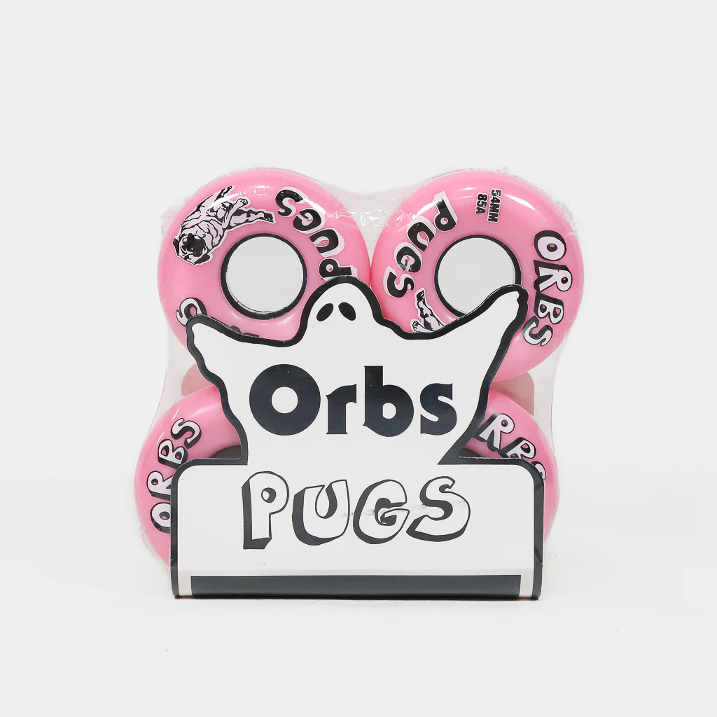Welcome Skateboards - 54mm (85A) Orbs Pug Skateboard Wheels - Pink - Image 2