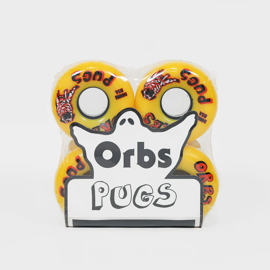 Welcome Skateboards - 56mm (85A) Orbs Pug Skateboard Wheels - Yellow - Image 2
