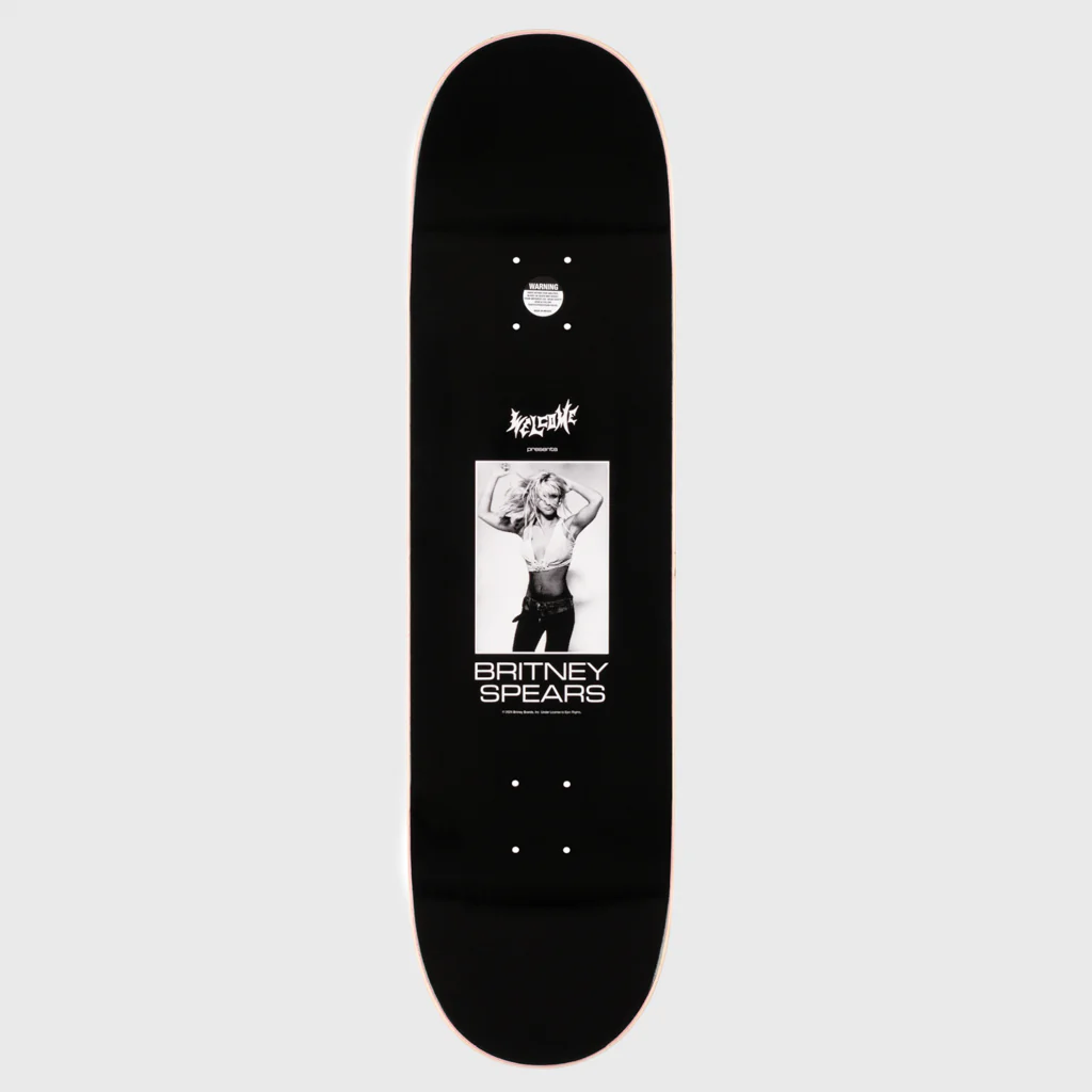 Welcome Skateboards - 8.5" Britney Spears Snake Skateboard Deck - Black / Pink Foil - Image 2