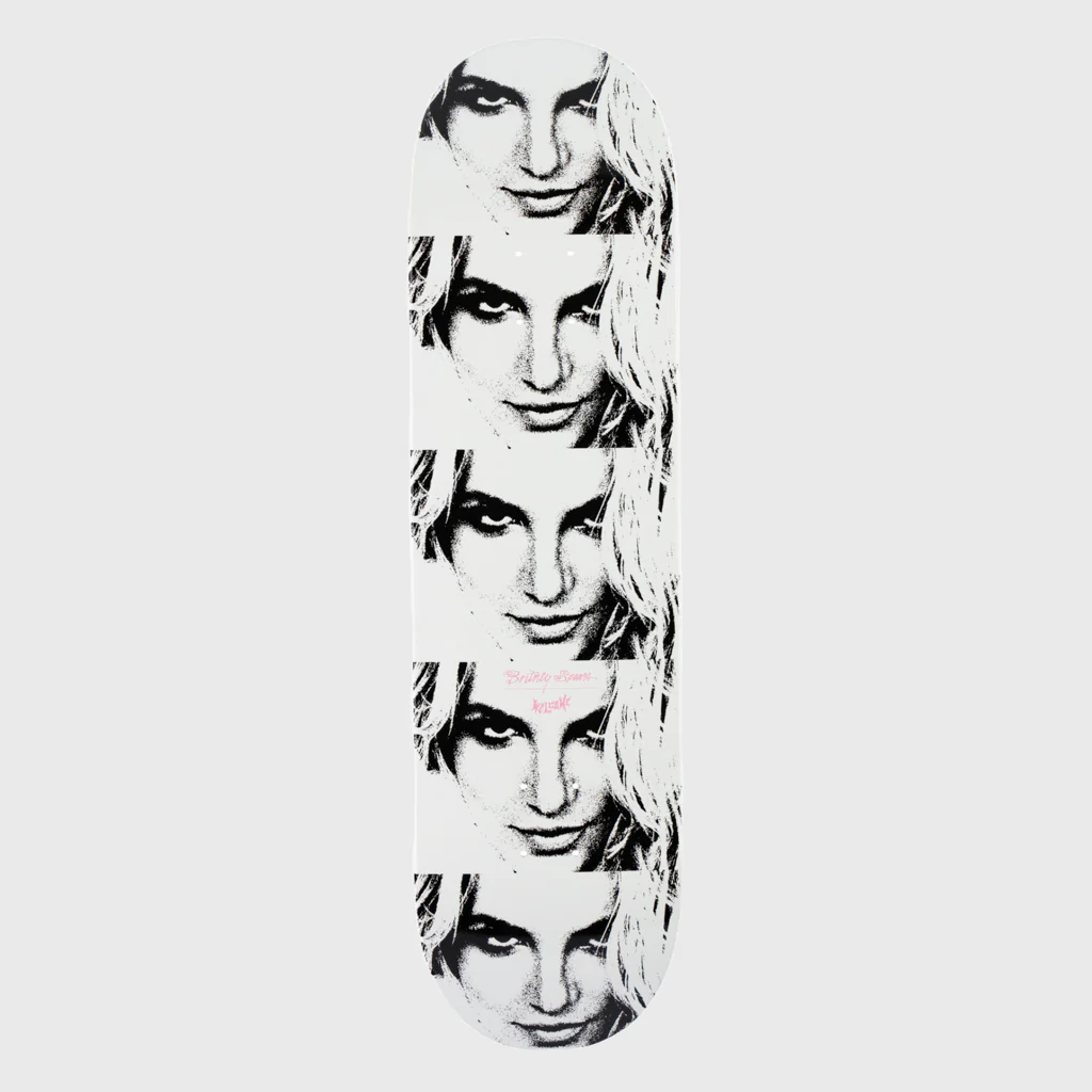 Welcome Skateboards - 8.5" Britney Spears Till The World Ends Skateboard Deck - White Dip