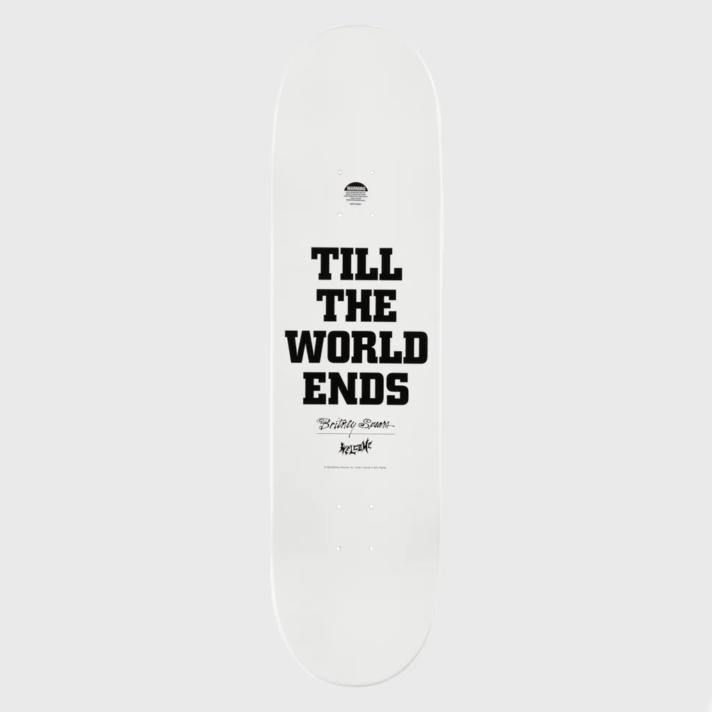 Welcome Skateboards - 8.5" Britney Spears Till The World Ends Skateboard Deck - White Dip - Image 2