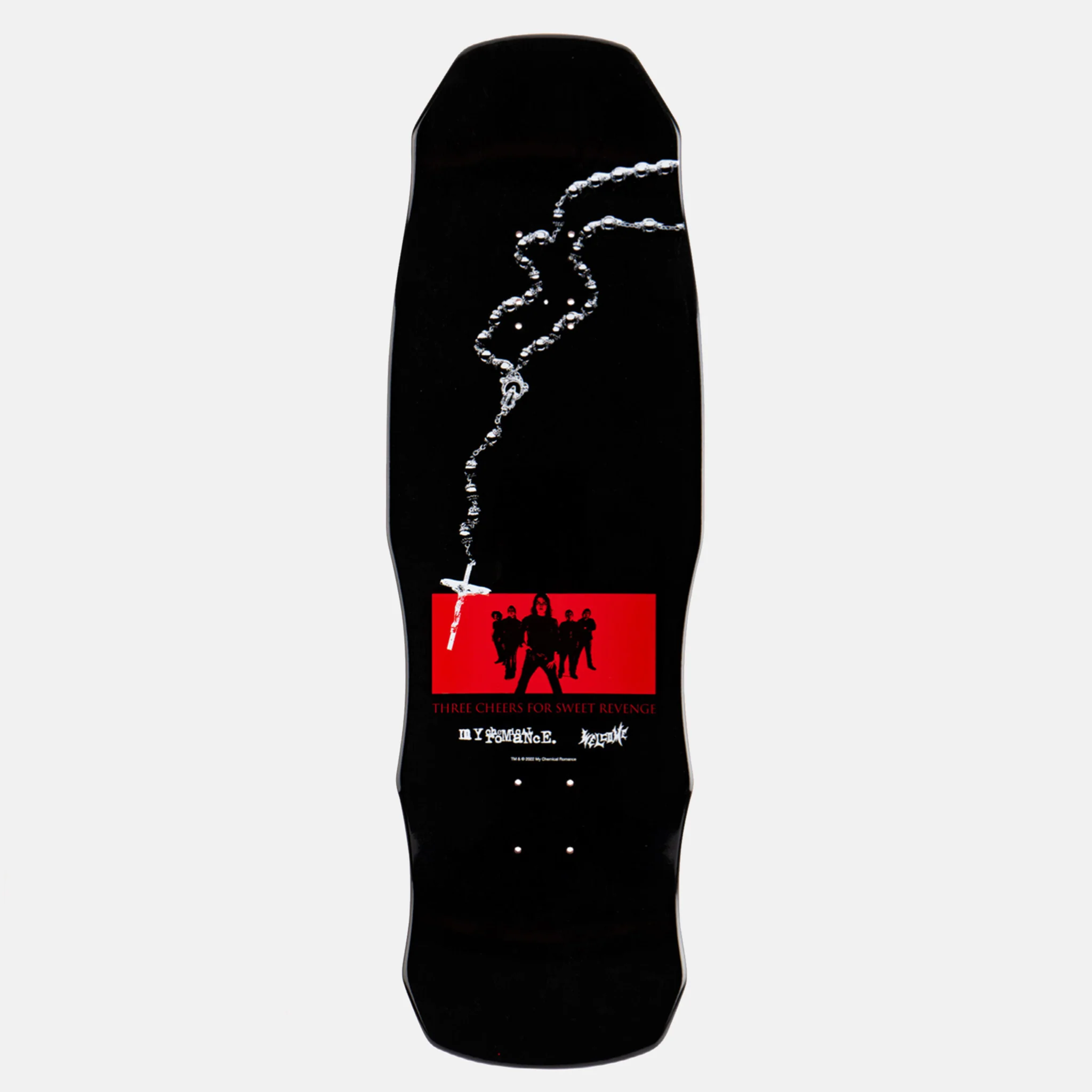 Welcome Skateboards - 9.75" My Chemical Romance Three Cheers Skateboard Deck - Red - Image 2