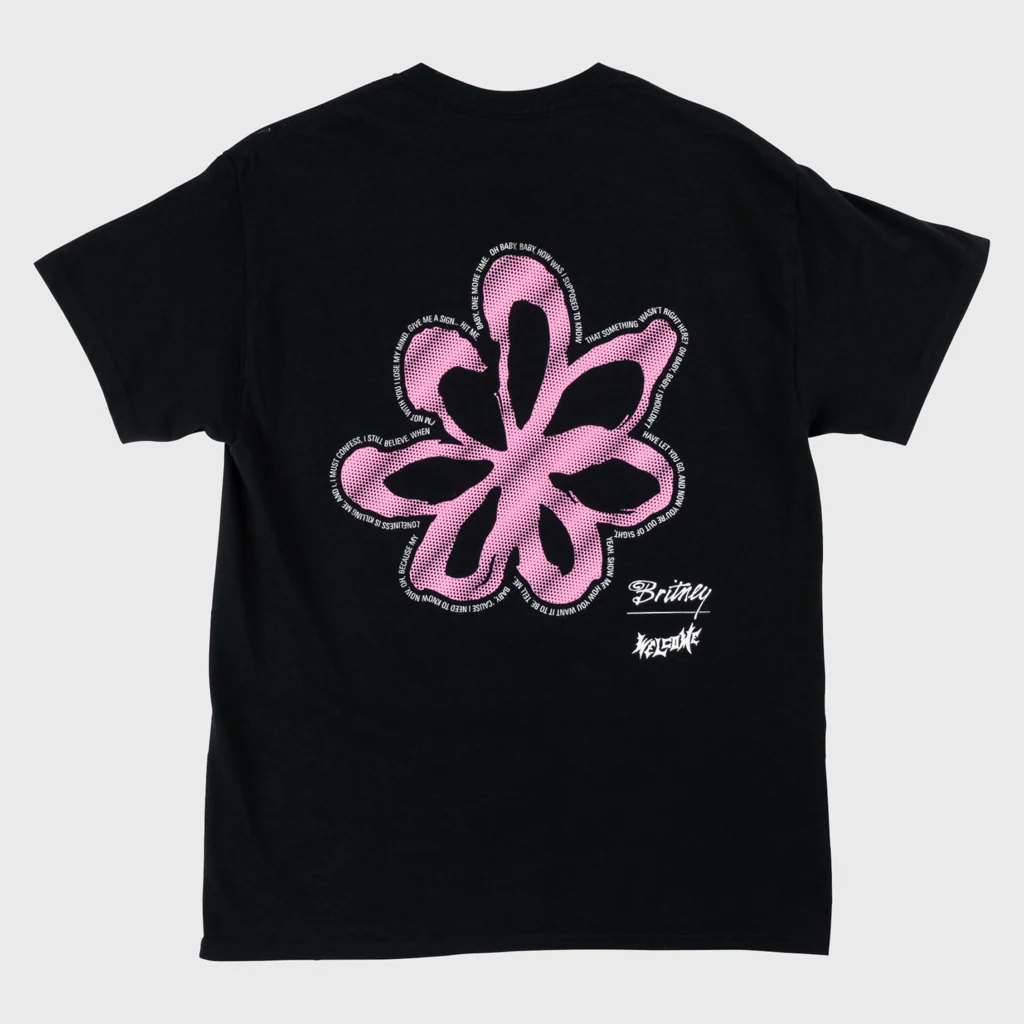 Welcome Skateboards - Britney Spears Flower T-Shirt - Black - Image 2