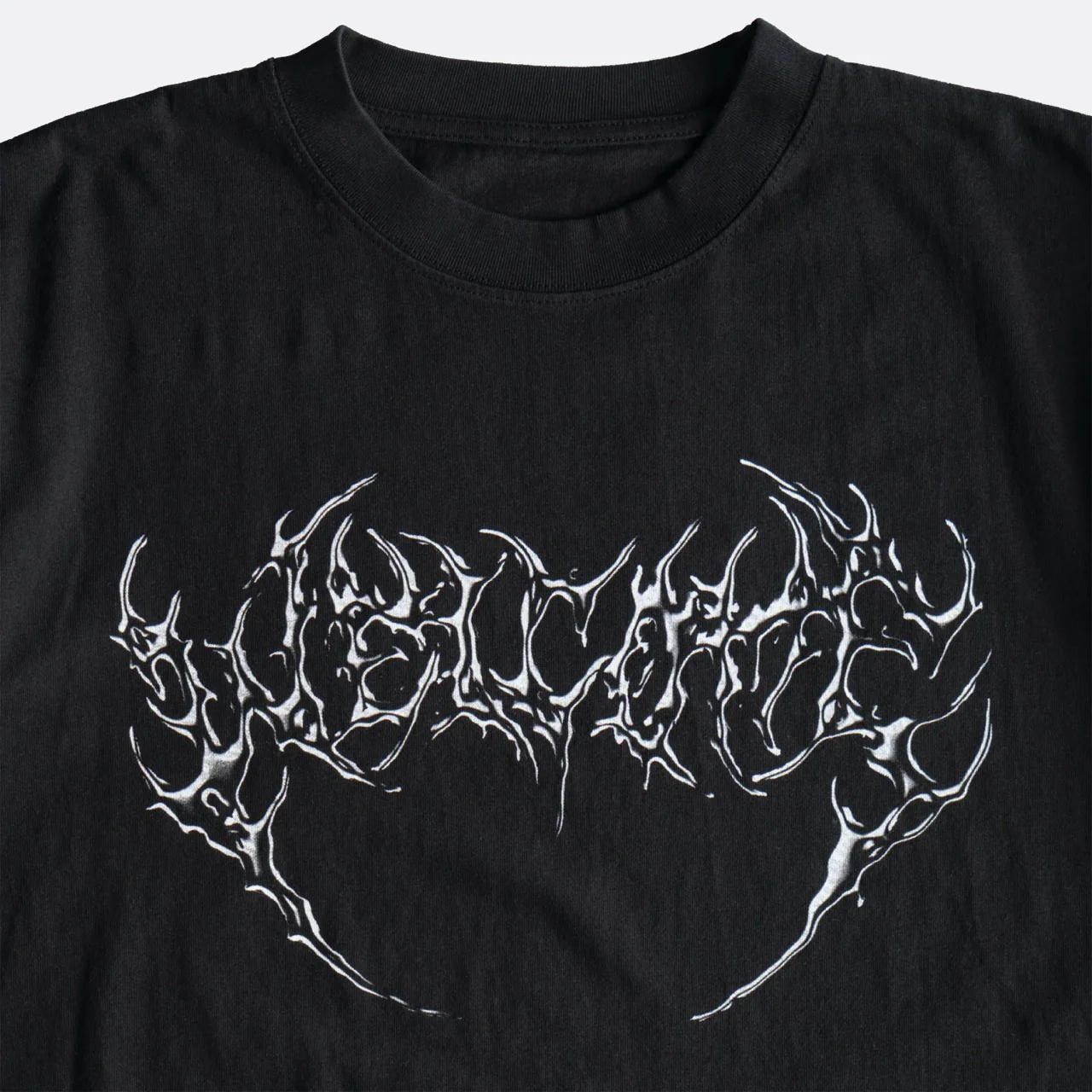 Welcome Skateboards - Chrome Fang Boxy Garment-Dyed T-Shirt - Black - Image 2