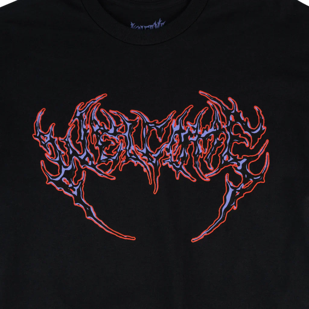 Welcome Skateboards - Fang T-Shirt - Black / Purple / Red - Image 2
