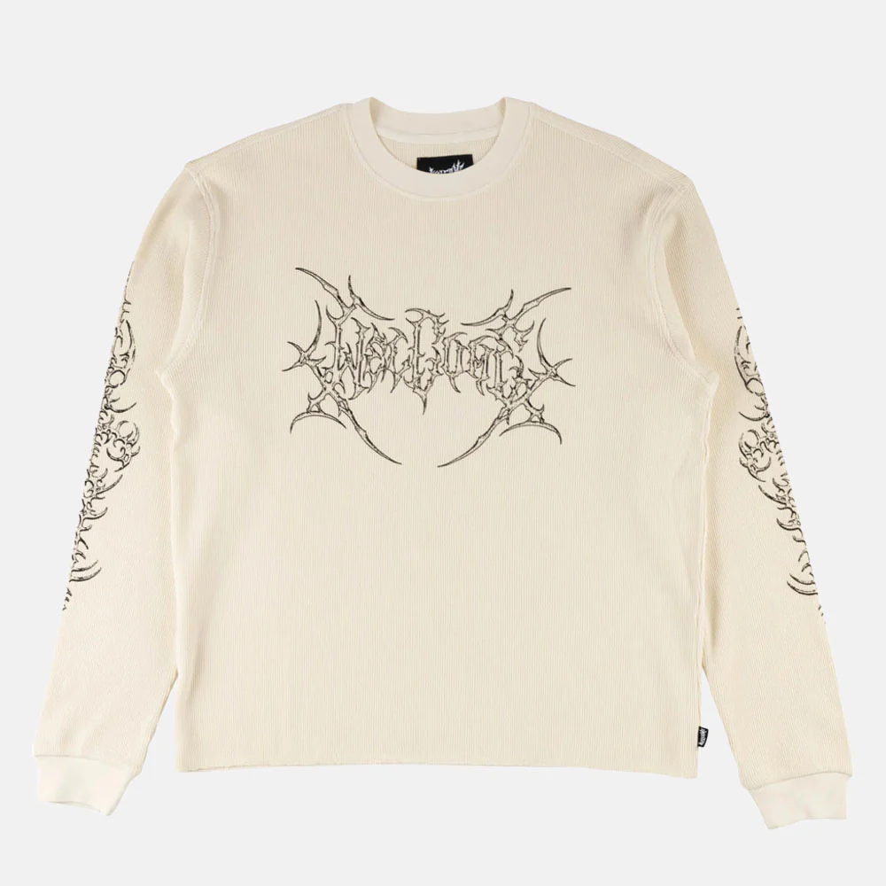 Welcome Skateboards - Gallant Pigment Dyed Thermal Longsleeve T-Shirt - Bone