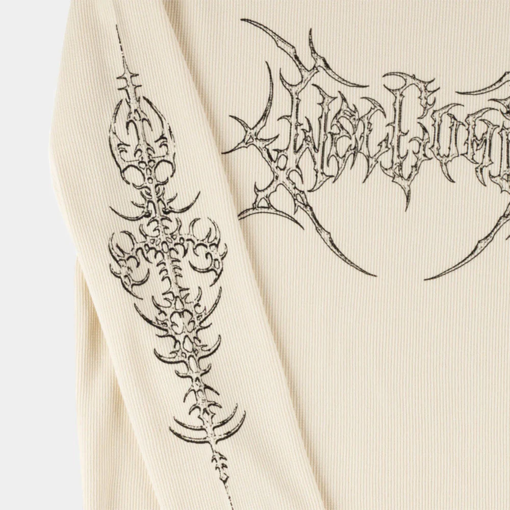 Welcome Skateboards - Gallant Pigment Dyed Thermal Longsleeve T-Shirt - Bone - Image 4