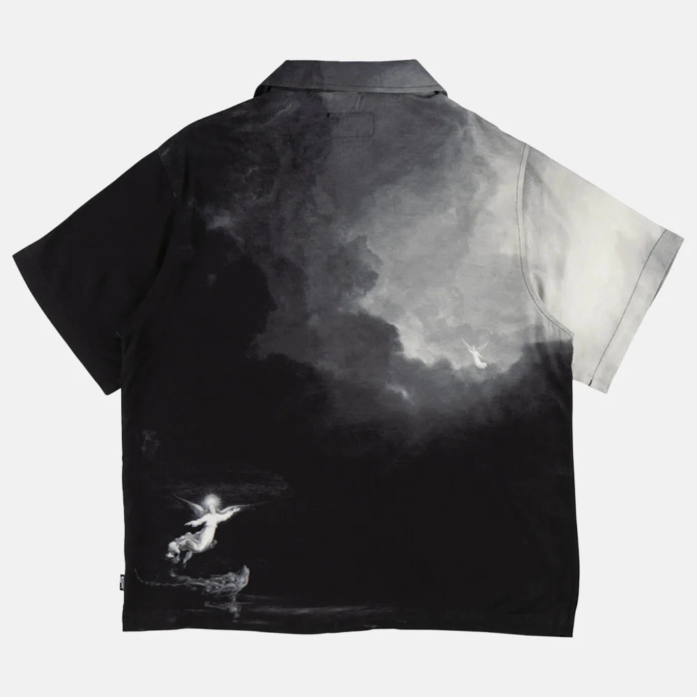 Welcome Skateboards - Hope Rayon Short Sleeve Shirt - Black - Image 2