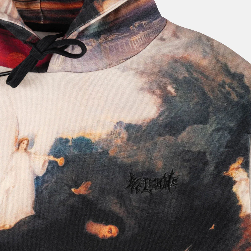 Welcome Skateboards - Judgment Pullover Hooded Sweatshirt - Pigment Dyed - Image 4