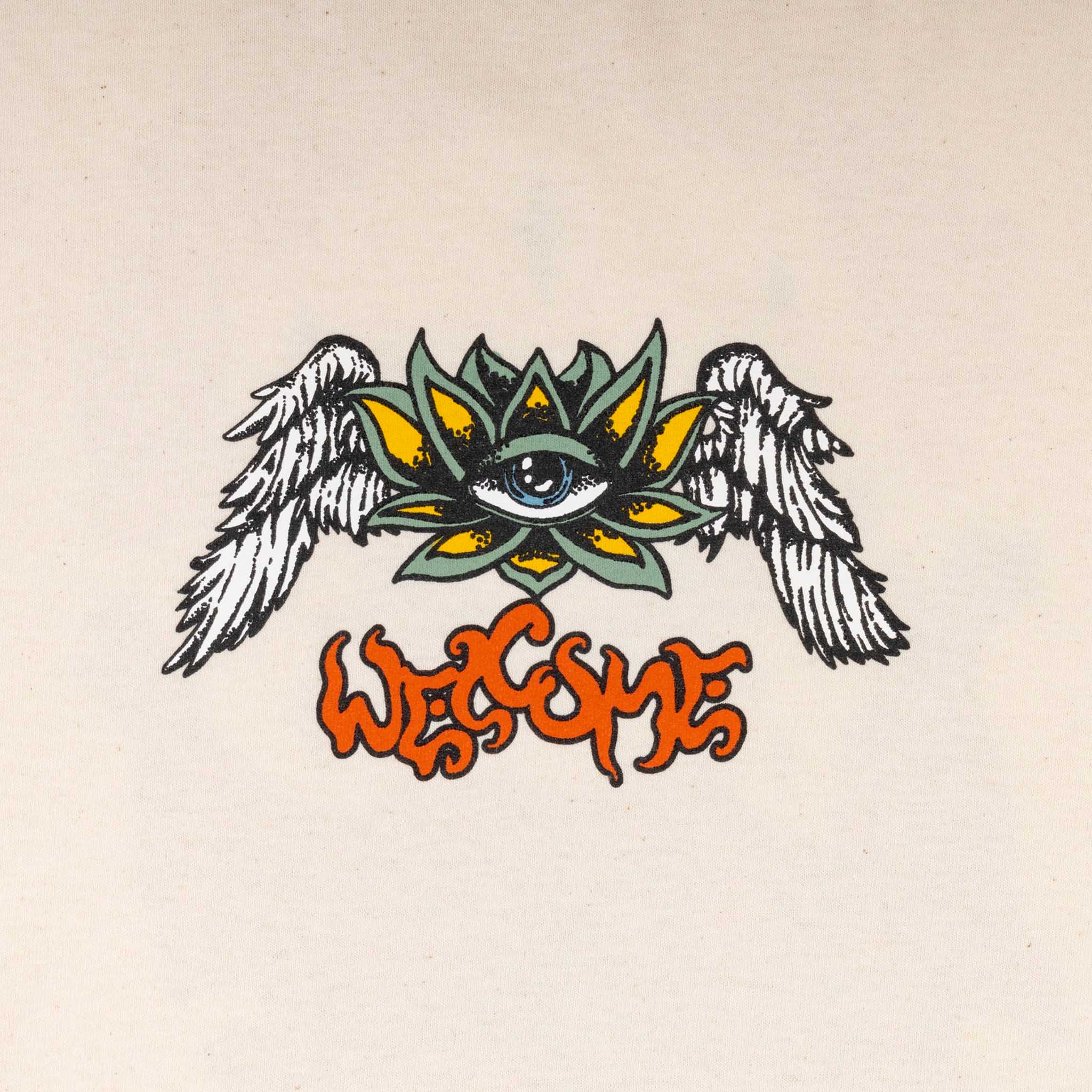 Welcome Skateboards - Lotus T-Shirt - Bone - Image 4
