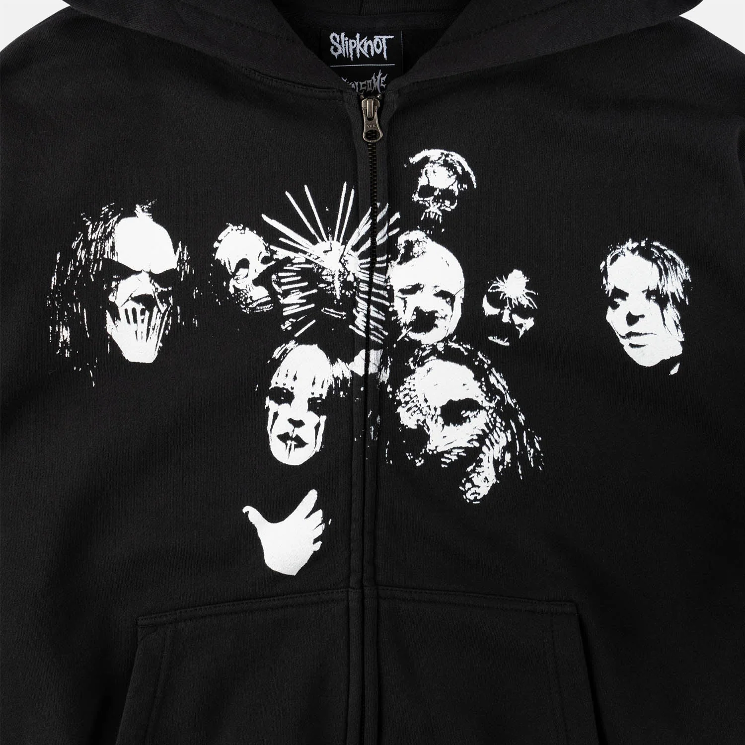 Welcome Skateboards - Slipknot Nonagram Zipped Hooded Sweatshirt - Black - Image 3