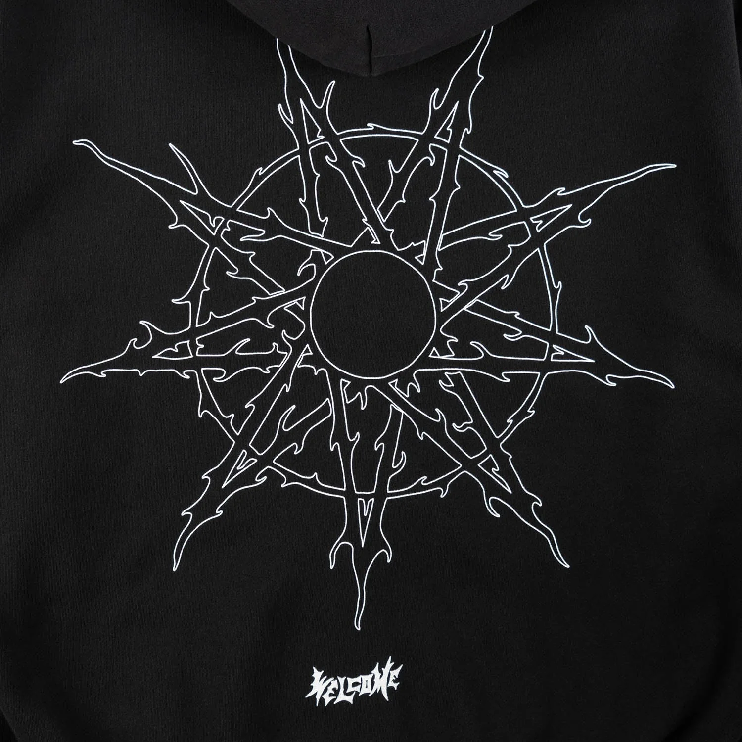 Welcome Skateboards - Slipknot Nonagram Zipped Hooded Sweatshirt - Black - Image 4
