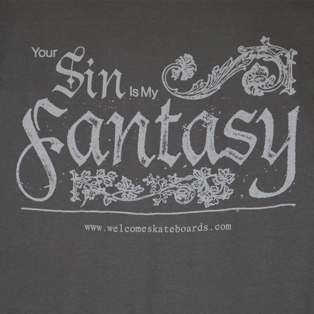 Welcome Skateboards - Paladin T-Shirt - Vintage Black - Image 4