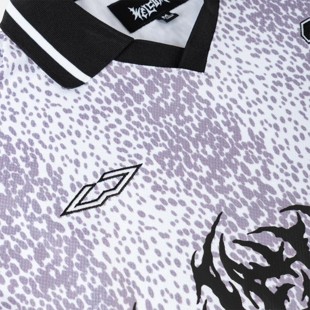 Welcome Skateboards - Penalty Soccer Jersey - White / Lavender - Image 2