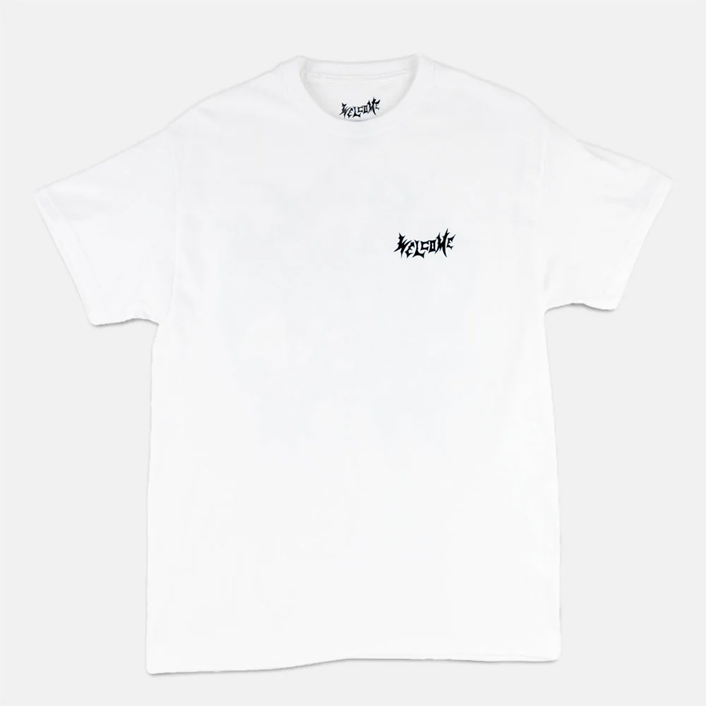 Welcome Skateboards - Saint Printed T-Shirt - White - Image 2