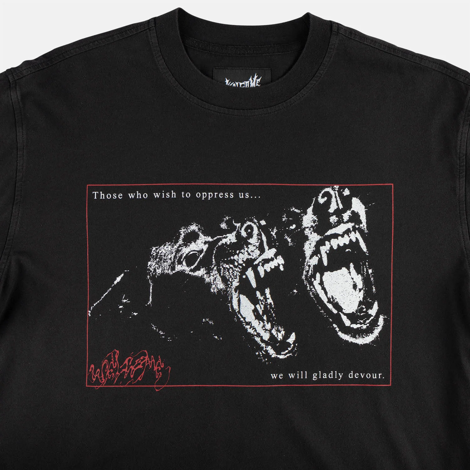 Welcome Skateboards - Snarl Garment-Dyed Layered Longsleeve T-Shirt - Black - Image 2