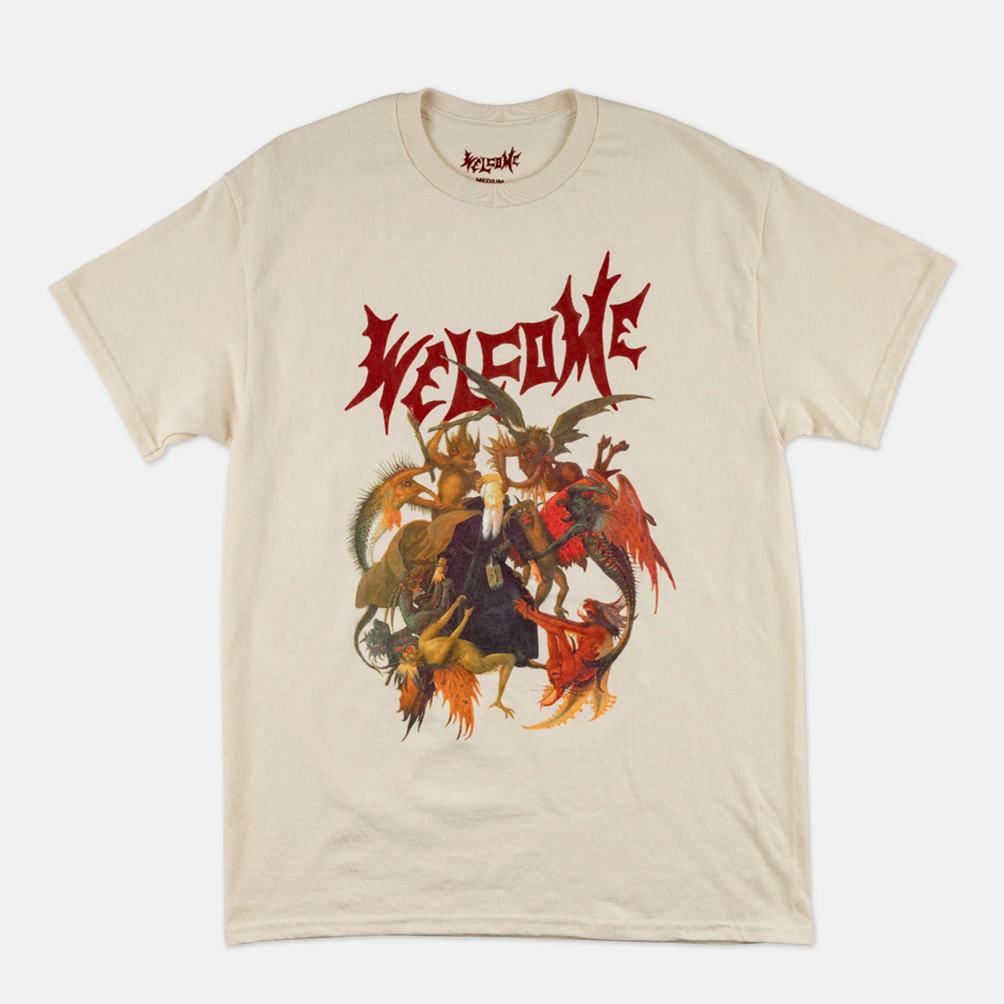 Welcome Skateboards - Torment T-Shirt - Bone