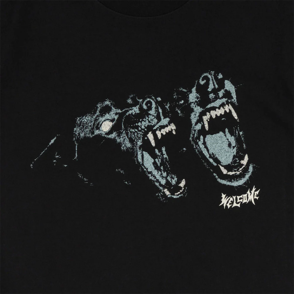 Welcome Skateboards - Woof T-Shirt - Black - Image 2
