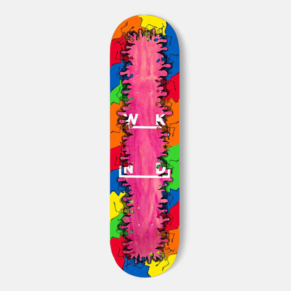 WKND Skateboards - 7.75" Boarder Logo Skateboard Deck - Pink Stain