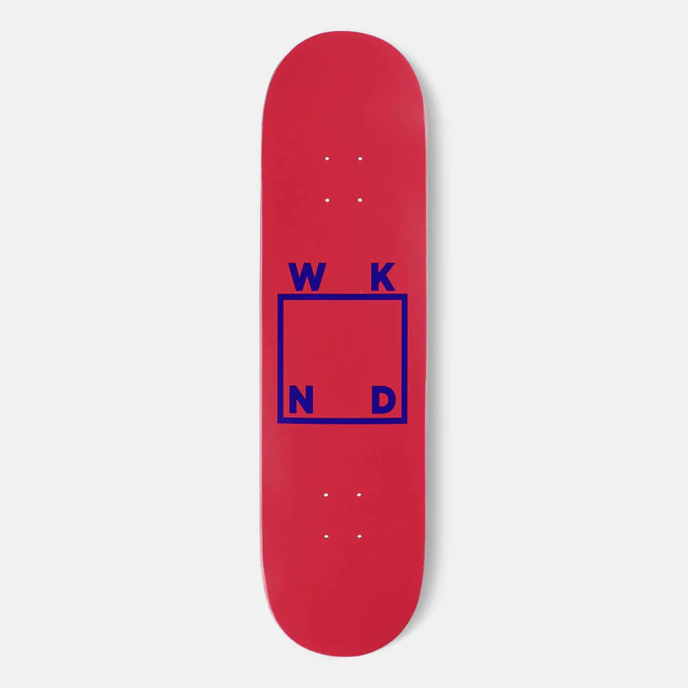 WKND Skateboards - 8.375" Logo Skateboard Deck - Red / Blue