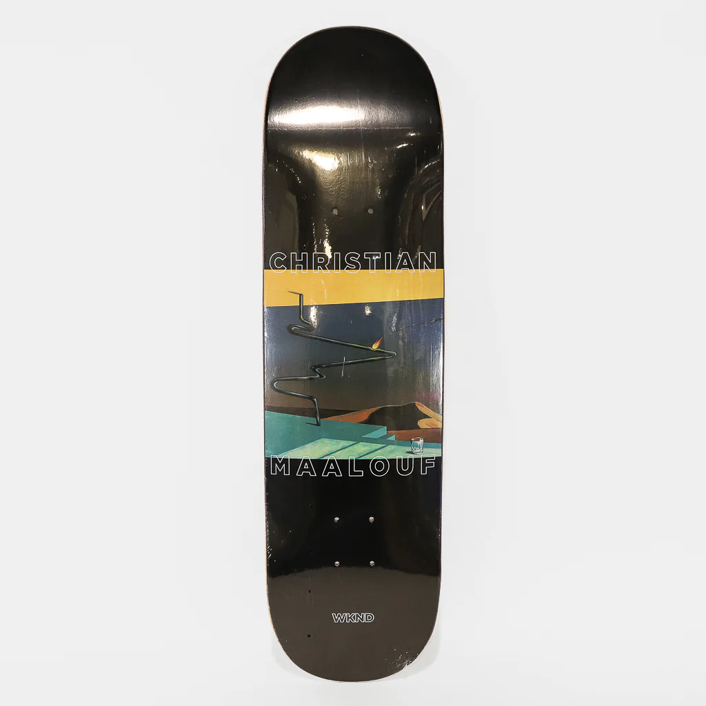 WKND Skateboards - 8.5" Christian Maalouf Fire In The Pipe Skateboard Deck