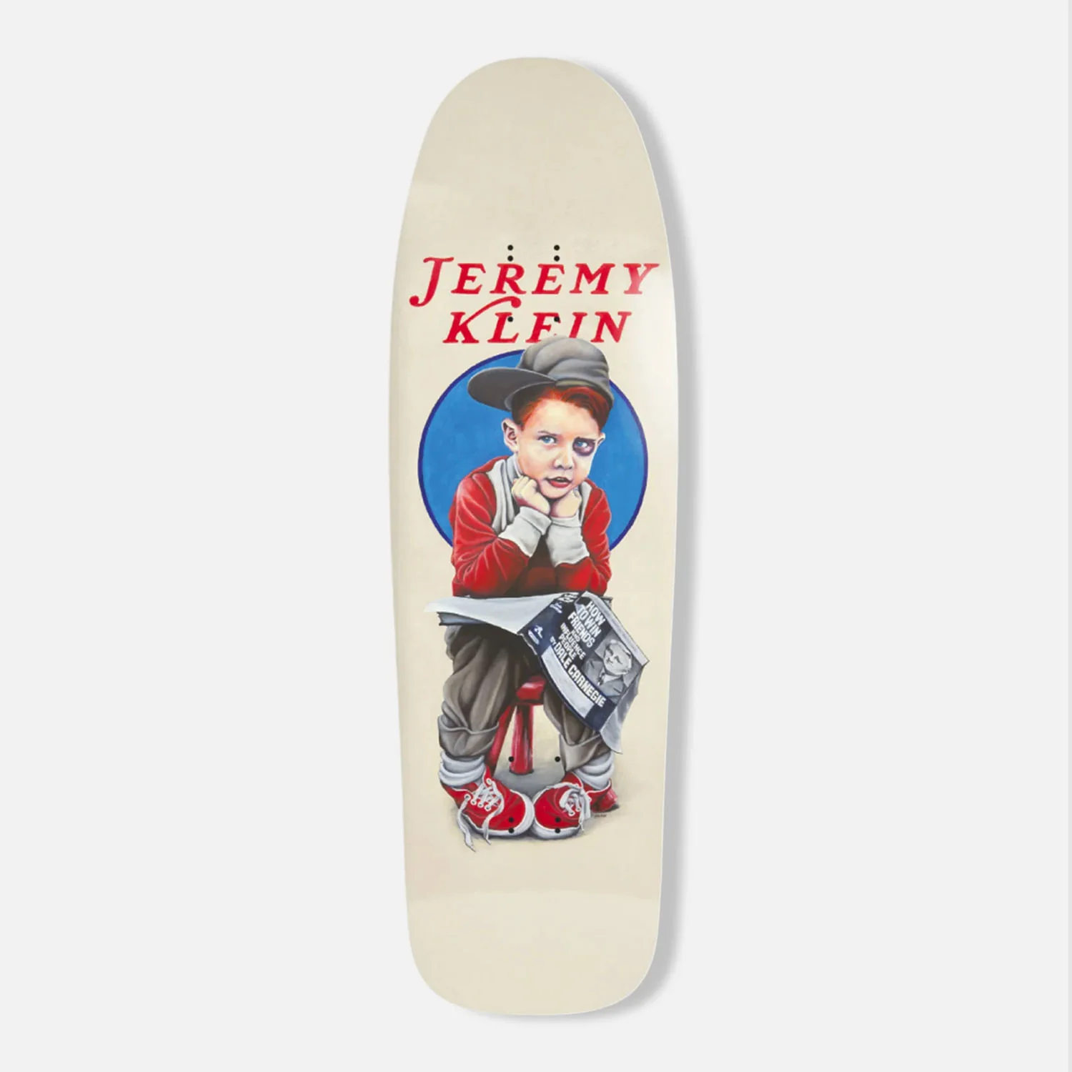 World Industries - 9.4" Jeremy Klein Black Eye Kid EX7 Slick Skateboard Deck