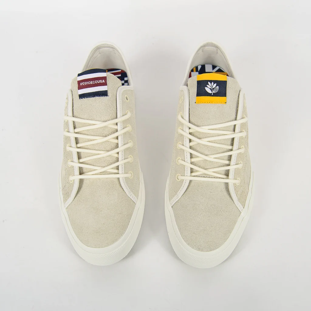DC Shoes - Magenta Skateboards Manual Shoes - Light Grey - Image 5