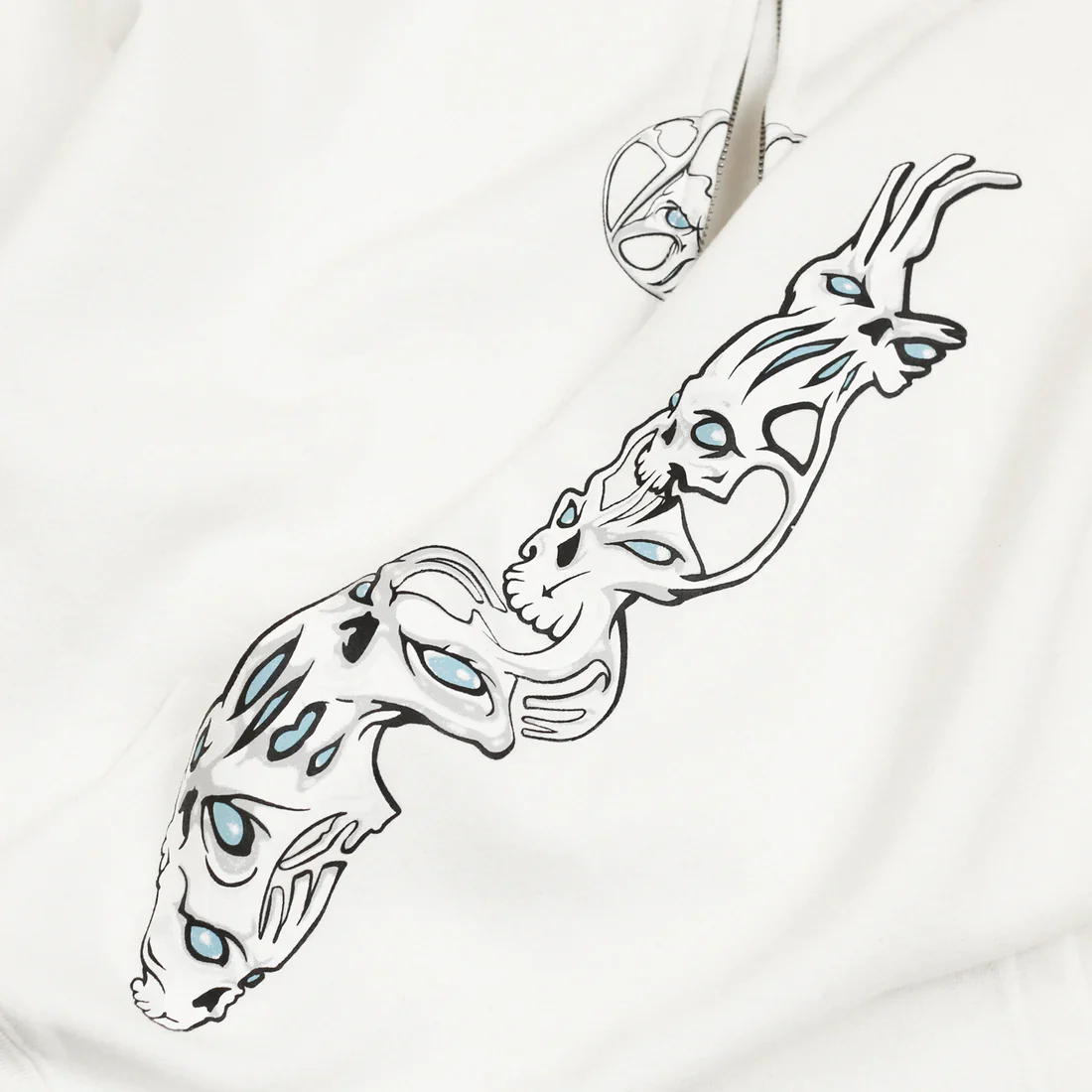 Yardsale - Bullseye Zip Hooded Sweatshirt - White - Image 2