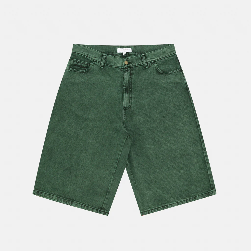 Yardsale - Phantasy Denim Shorts - Overdyed Forest - Image 2