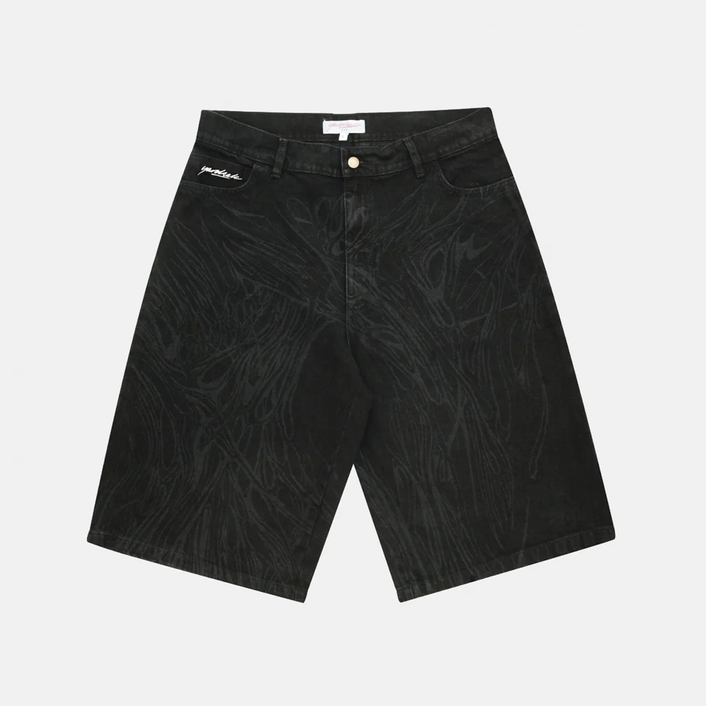Yardsale - Ripper Denim Shorts - Black - Image 2