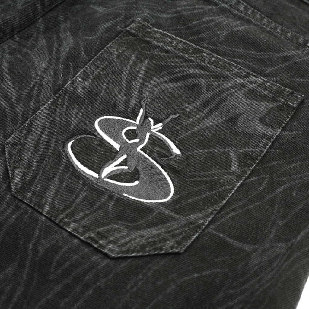 Yardsale - Ripper Denim Shorts - Black - Image 3