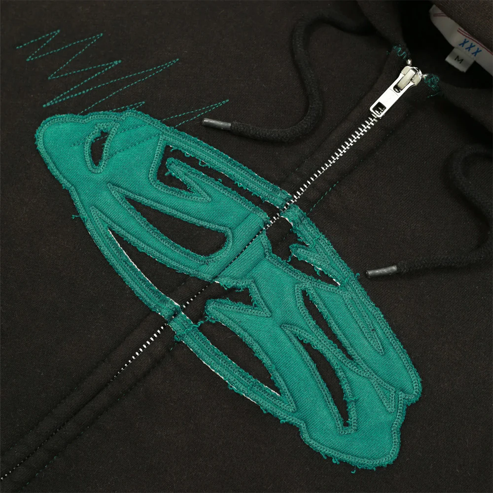 Yardsale - Seance Zip Hooded Sweatshirt - Black - Image 5
