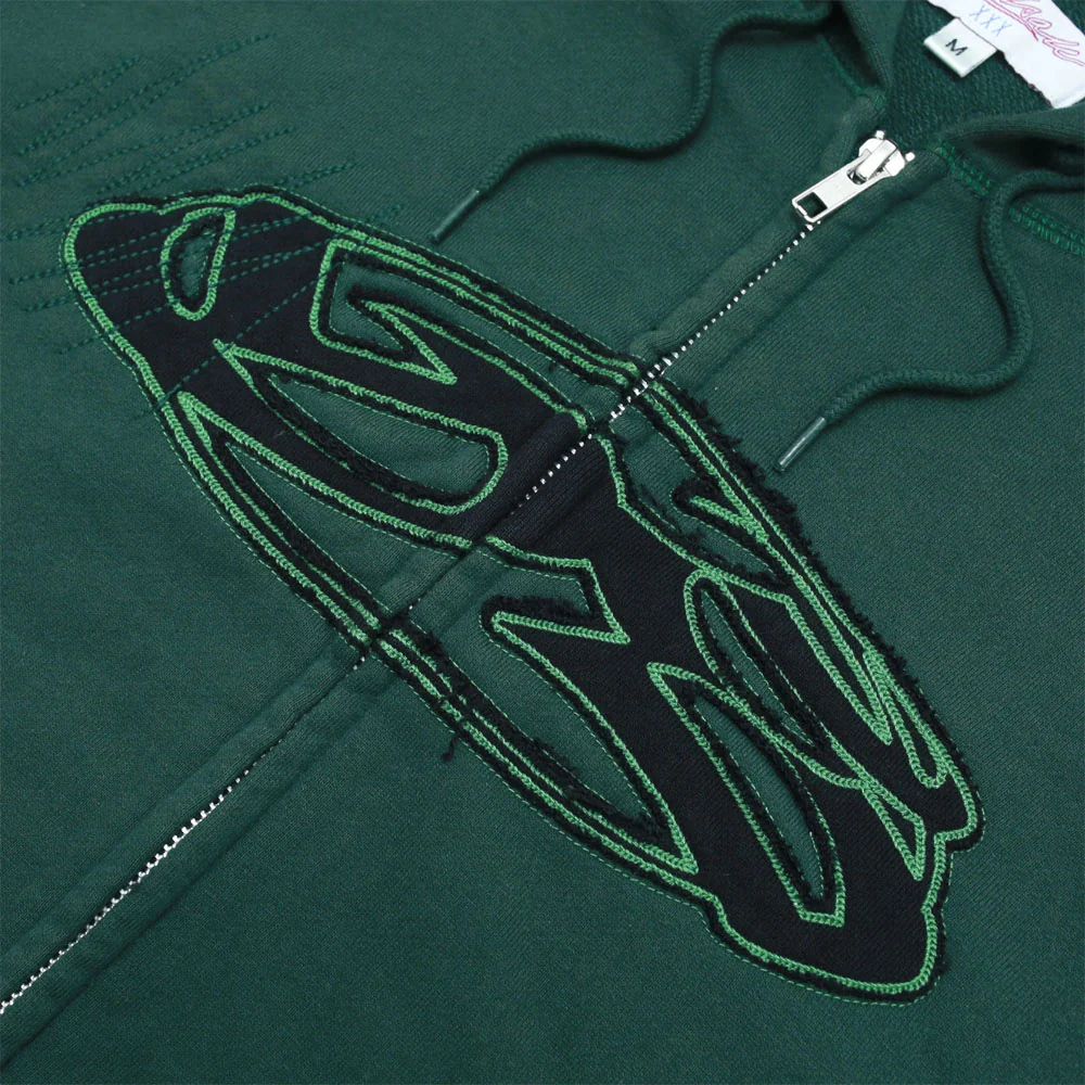 Yardsale - Seance Zip Hooded Sweatshirt - Green - Image 2