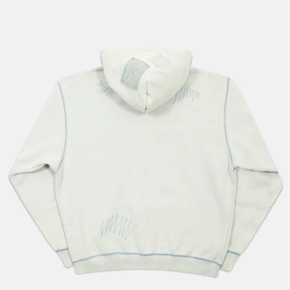 Yardsale - Seance Zip Hooded Sweatshirt - White - Image 2
