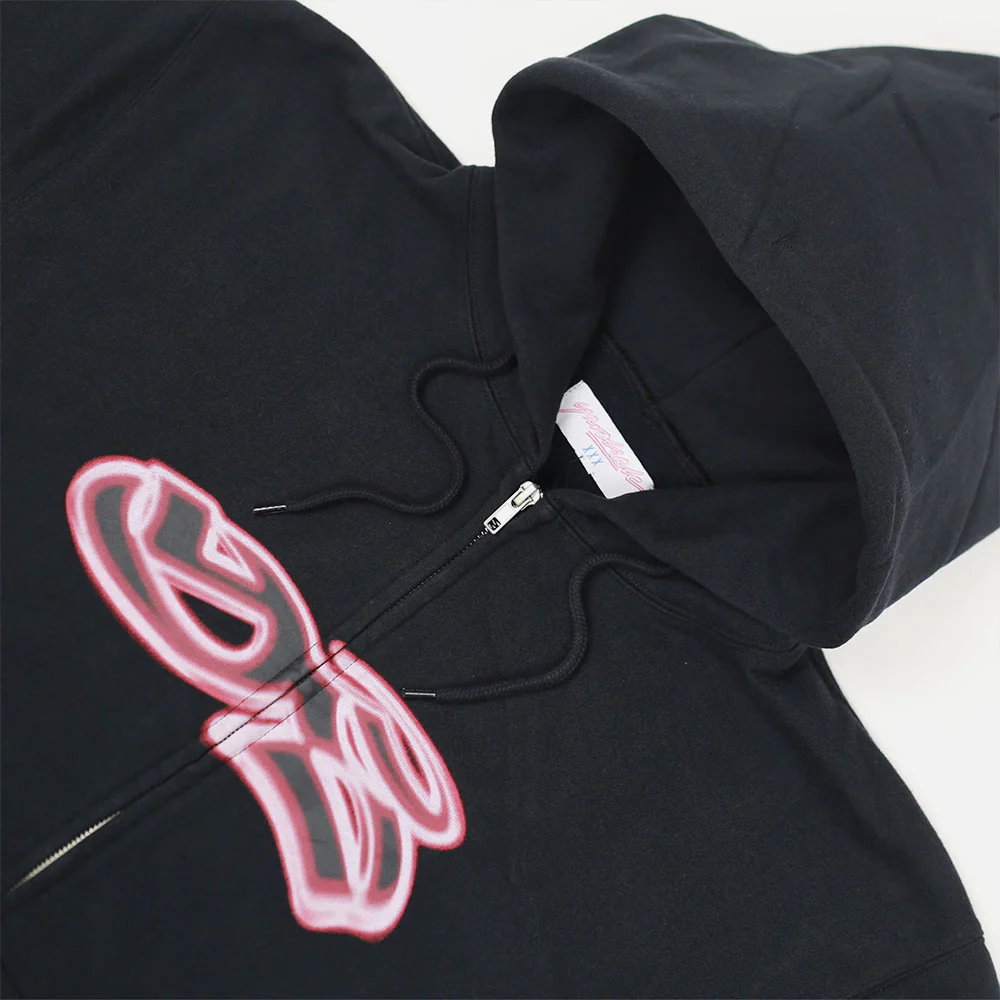 Yardsale - Spray Zip Hooded Sweatshirt - Charcoal - Image 2