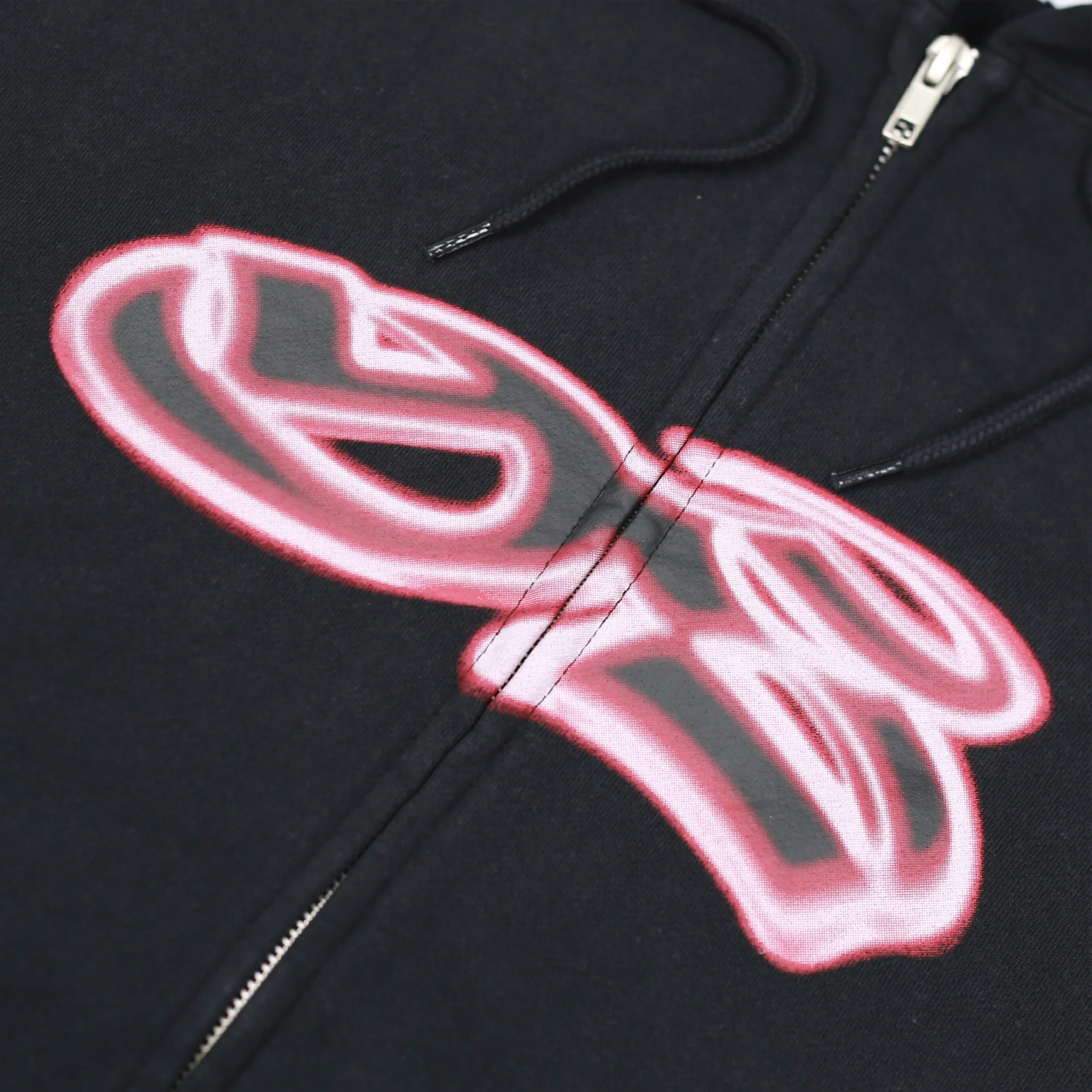 Yardsale - Spray Zip Hooded Sweatshirt - Charcoal - Image 3