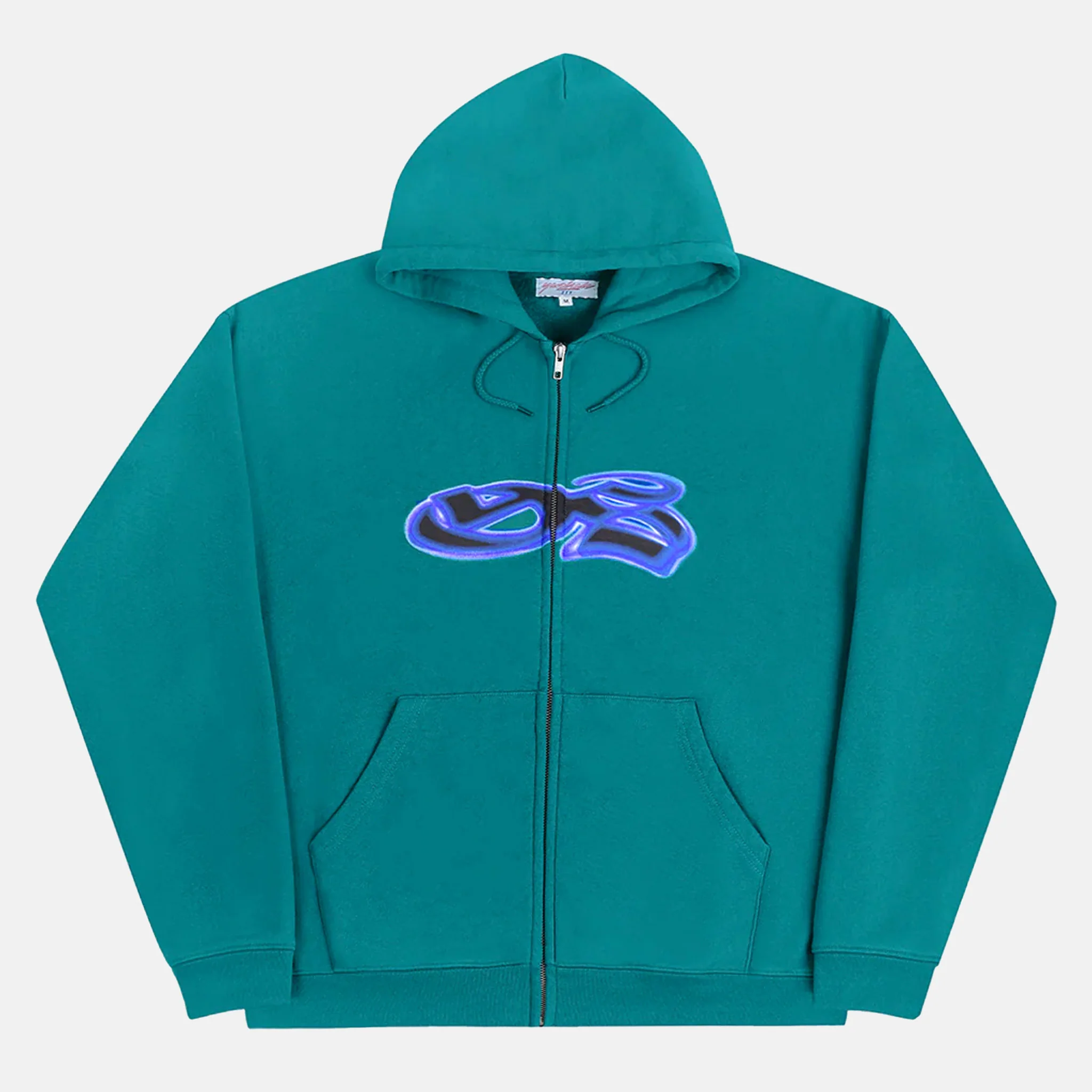 Yardsale - Spray Zip Hooded Sweatshirt - Emerald