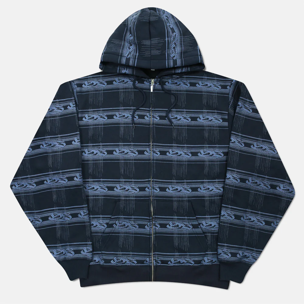 Yardsale - Syphon Zip Hooded Sweatshirt - Black / Blue