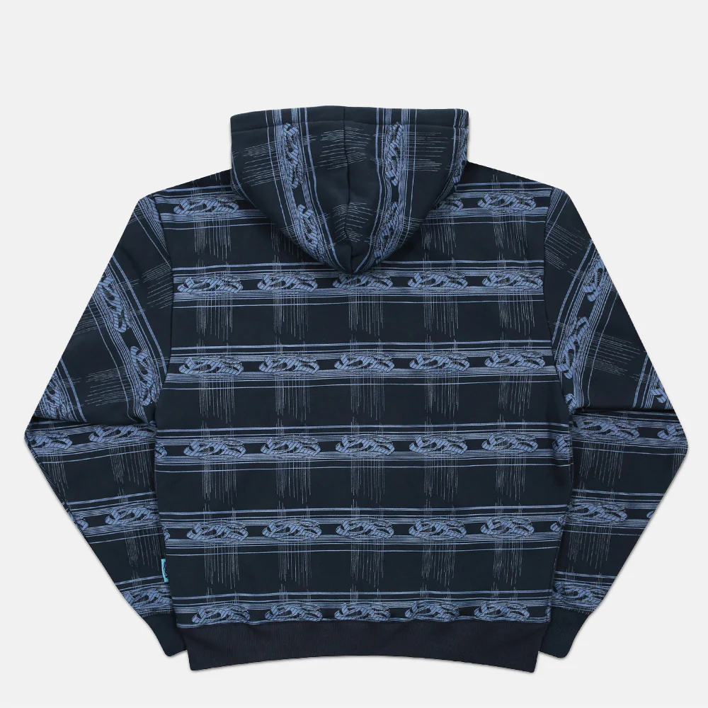 Yardsale - Syphon Zip Hooded Sweatshirt - Black / Blue - Image 2