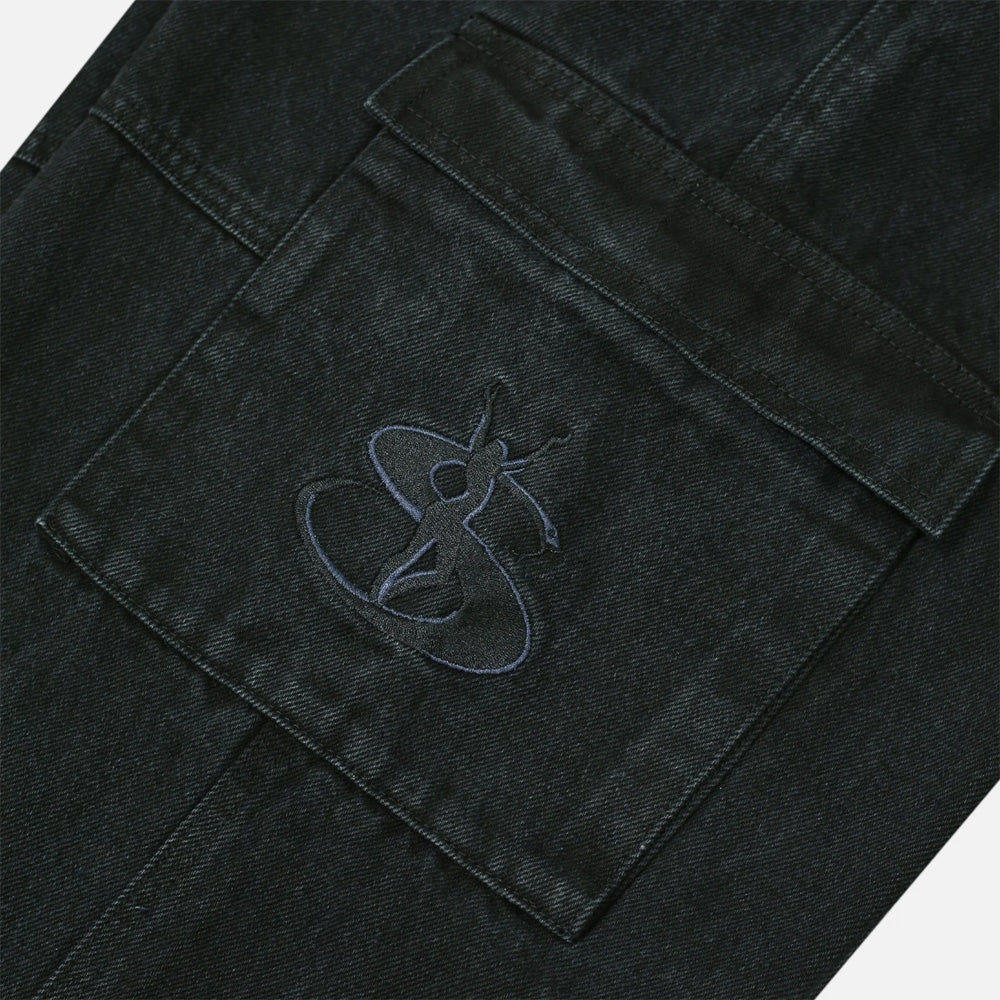 Yardsale - Tactical Phantasy Cargo Jeans - Black - Image 3