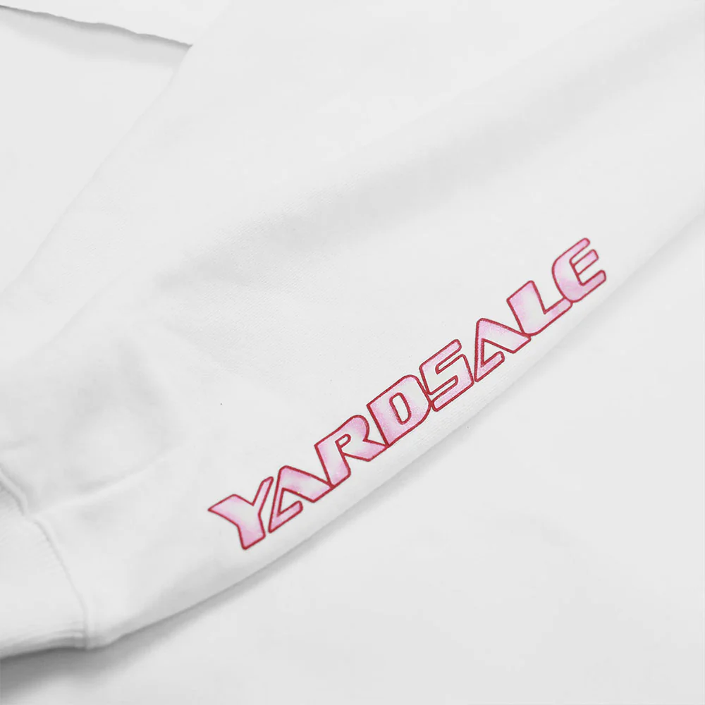 Yardsale - YS Flow Pullover Hooded Sweatshirt - White - Image 4