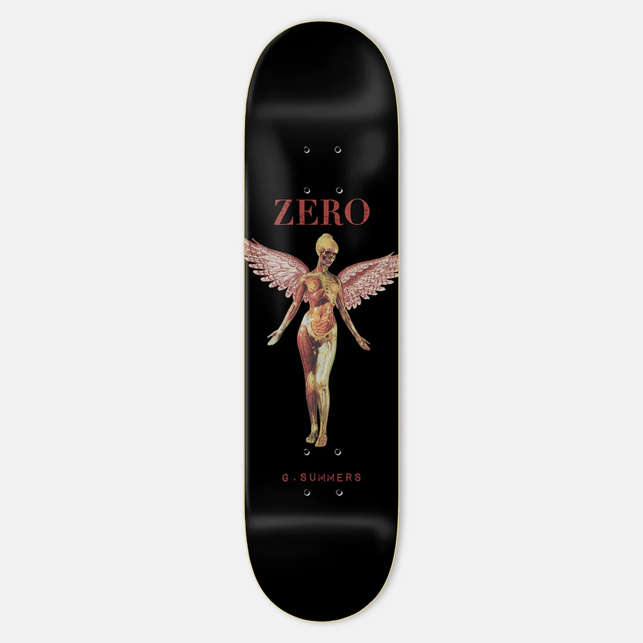 Zero Skateboards - 8.25" Anatomy Gabriel Summers Skateboard Deck - Black