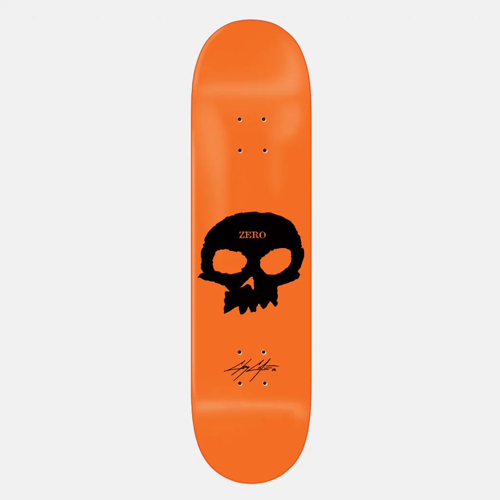 Zero Skateboards - 8.5" Chris Cole Signature Skull Skateboard Deck - Orange