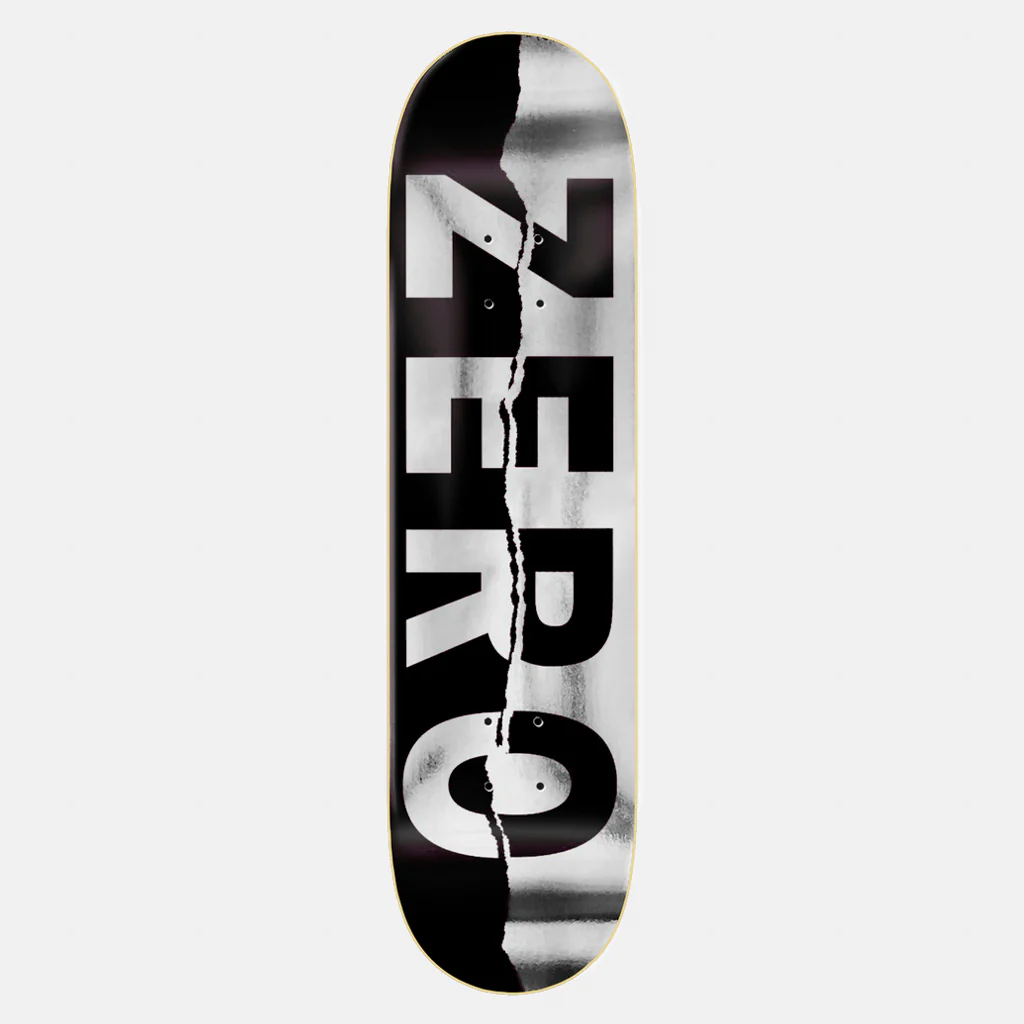 Zero Skateboards - 8.5" Ripped Army Skateboard Deck - Black / Foil